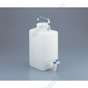 フッ素加工活栓付角型瓶２３２７−００２０ [1-6487-01]