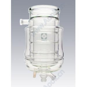 三重管反応容器　全溶接タイプ　メッキなし　1000mL　ツバ内径100mm [005980-1000]