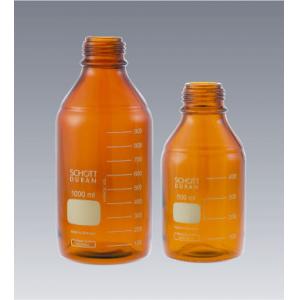 ねじ口びん（デュラン）　茶かっ色　びんのみ　ISOねじ 500mL [017210-5004A]