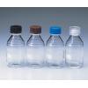 ねじ口瓶丸型白　透明キャップ付１００ｍｌ [2-035-02]