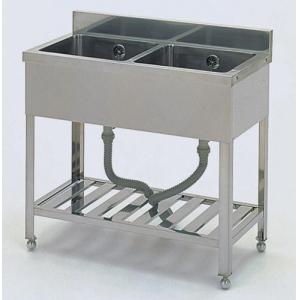 双槽洗涤台（带弯脚SUS430制 1.0mm）流し台2槽SINK