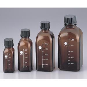 茶色方形螺口瓶ねじ口瓶角型茶BOTTLE