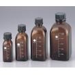 茶色方形螺口瓶ねじ口瓶角型茶BOTTLE