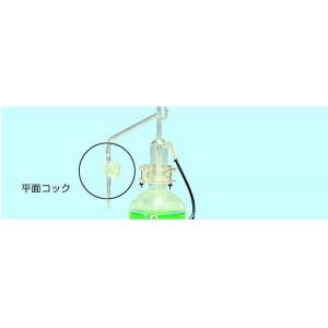 柴田自動ビューレット　２５ｍｌ |||青筋　平面コック　平面摺セット  