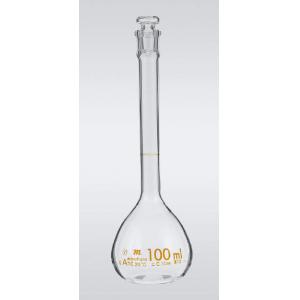 宮原　透明摺合せ　メスフラスコ |||白　１００ｍｌ  