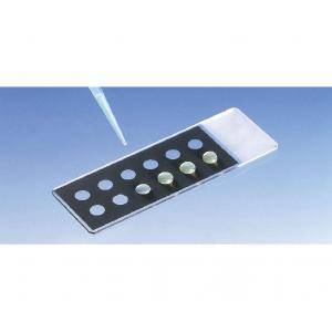 松浪　ＴＦ１２０５　１００入 |||撥水性印刷スライドグラス　黒色  
