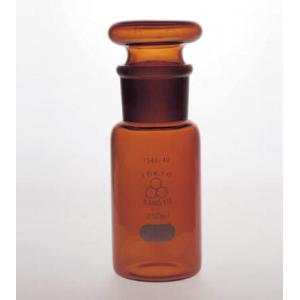 三商印　透明摺合せ試薬瓶 |||広口　茶　１２０ml　３４／３０  
