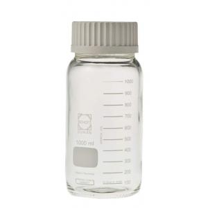 柴田　ねじ口瓶広口ＧＬＳ－８０ |||２０００ｍｌ　白キャップ付  