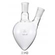 三商印　共通摺合せ梨型フラスコ |||二口　１００ｍｌ  