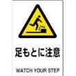 標識　８０２－４２１ |||足元に注意  